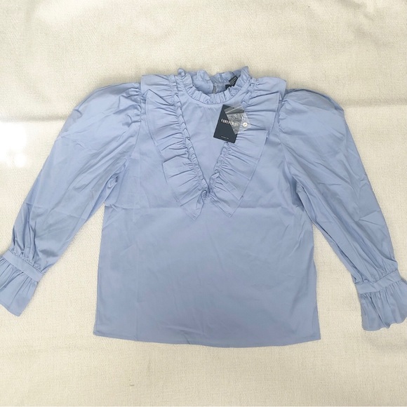 NEW Forever 21 Ruffle Flounce Top - Picture 3 of 7